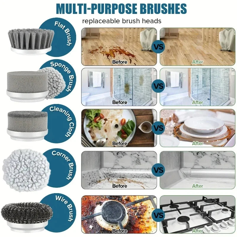 Effortless Spin Cleaning Brush
